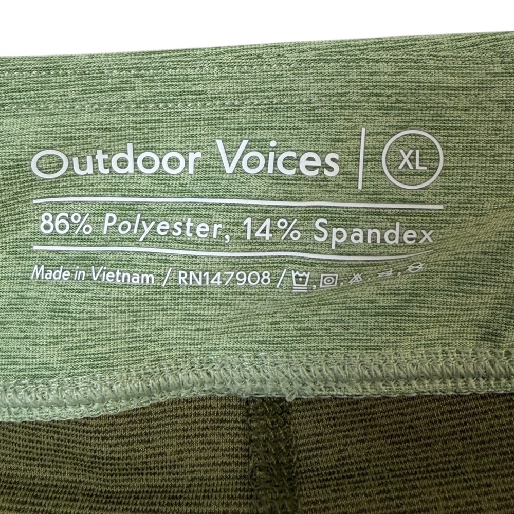 Outdoor Voices Court Skort Sage Green Heather Wrap Front Athletic Tennis Skirt L - Picture 9 of 10